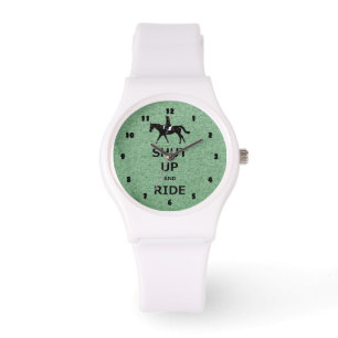 Reloj De Pulsera ¡Cierre para arriba y monte! Caballo ecuestre