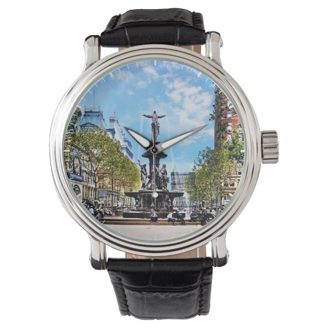 Reloj De Pulsera Cincinnati OH - Fuente Tyler-Davidson c1906 (Anverso)