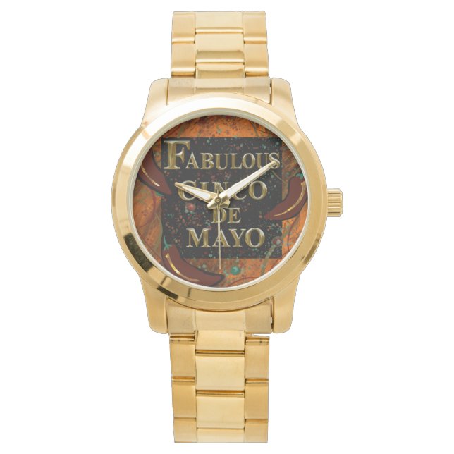 Reloj De Pulsera Cinco de Mayo  (Anverso)
