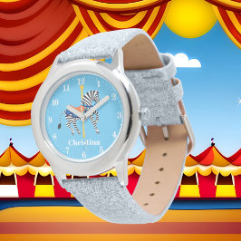 Reloj De Pulsera Cinta Carousel zebra add name