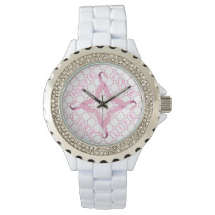 Reloj De Pulsera Cinta rosa ESPERANZA AMAR LA VIDA DE LA CURA