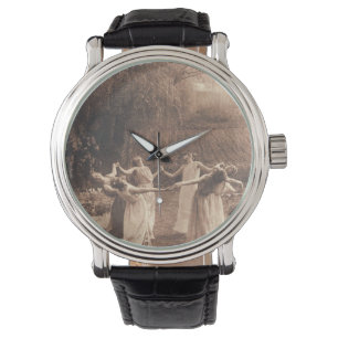 Reloj De Pulsera Círculo De Brujas Vintage Mujeres Bailando