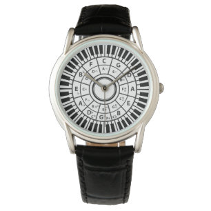 Reloj De Pulsera Círculo de claves de piano de cintos