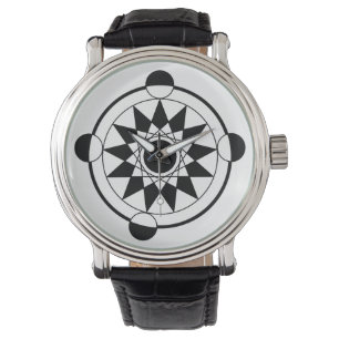 Reloj De Pulsera Círculo de cultivo geométrico futurista Mandala
