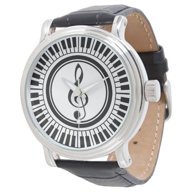 Reloj De Pulsera Círculo de llaves de piano y tintorería (Angular)