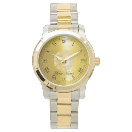Reloj De Pulsera Círculo dorado