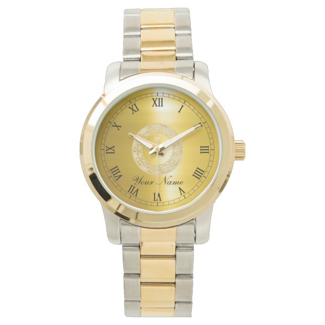Reloj De Pulsera Círculo dorado (Anverso)