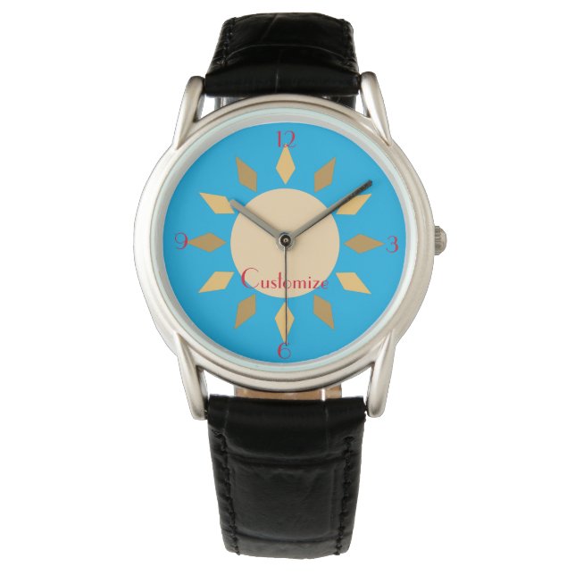 Reloj De Pulsera Círculo solar geométrico Thunder_Cove (Anverso)