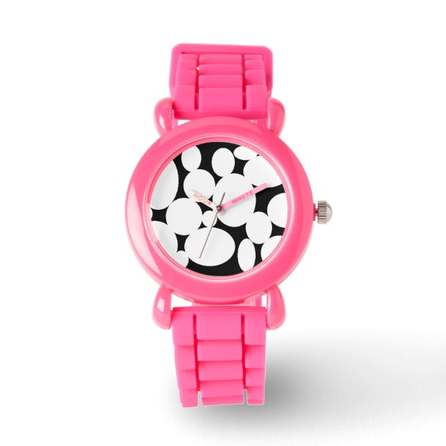 RELOJ DE PULSERA CÍRCULOS BLANCOS (Anverso)