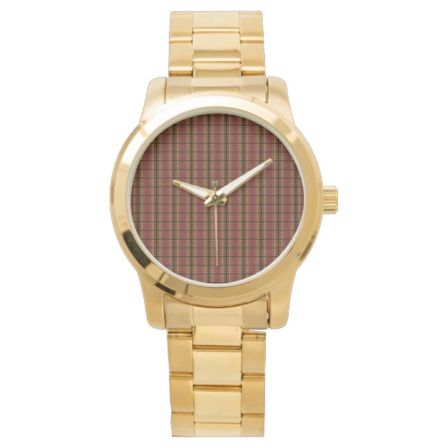 Reloj De Pulsera Círculos cálidos retro (Anverso)