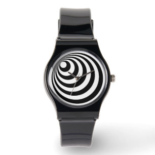 Reloj De Pulsera Círculos de infinito negro