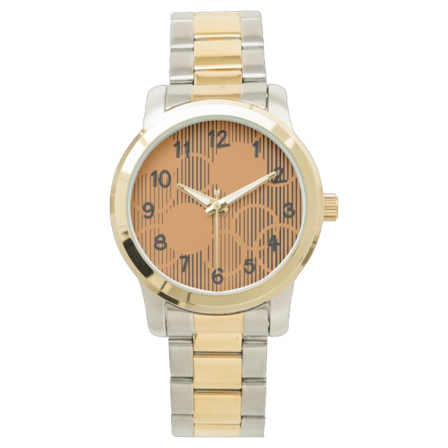 Reloj De Pulsera Círculos en naranja (Anverso)