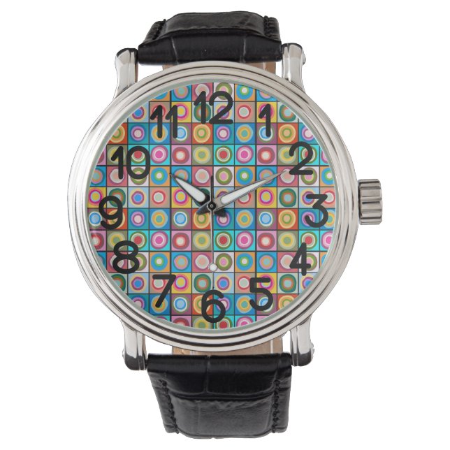 Reloj De Pulsera Círculos inspirados en Kandinsky (Anverso)