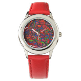 Reloj De Pulsera Círculos rojos