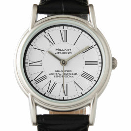 Reloj De Pulsera Cirujano dental calificado con control de fecha