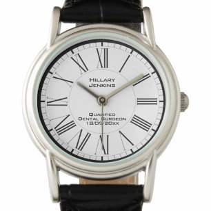 Reloj De Pulsera Cirujano dental calificado con control de fecha