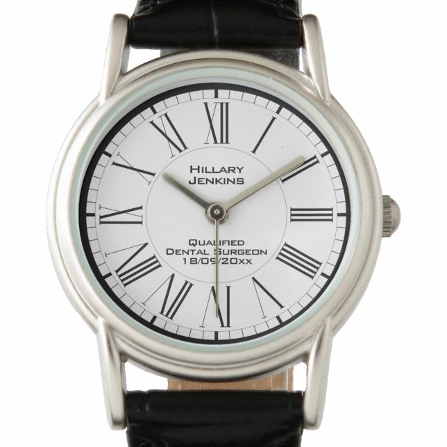 Reloj De Pulsera Cirujano dental calificado con control de fecha (Subido por el creador)
