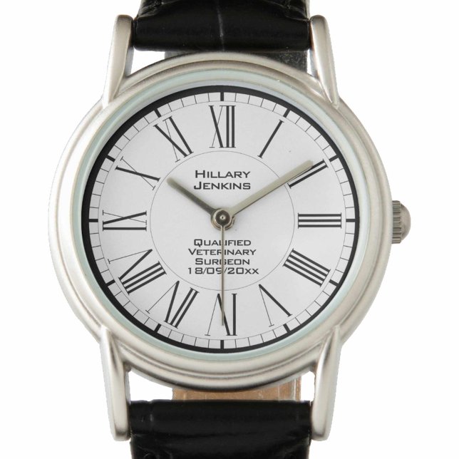 Reloj De Pulsera Cirujano veterinario cualificado con control de fe (Subido por el creador)