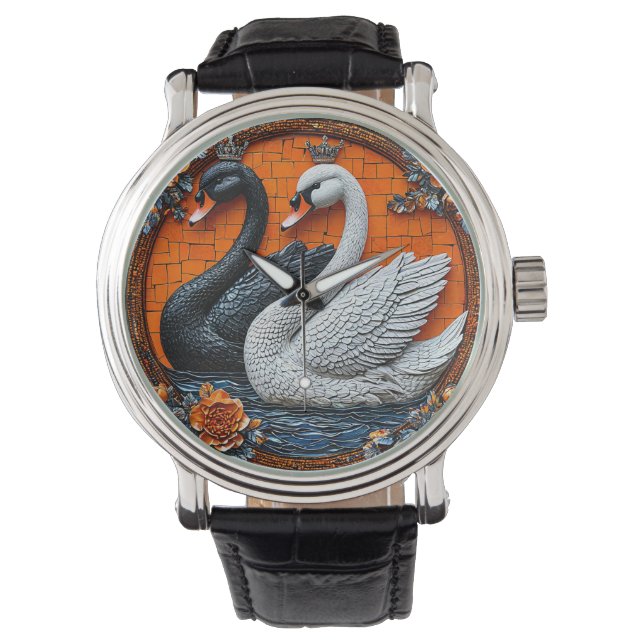 Reloj De Pulsera Cisnes de Boda (Anverso)