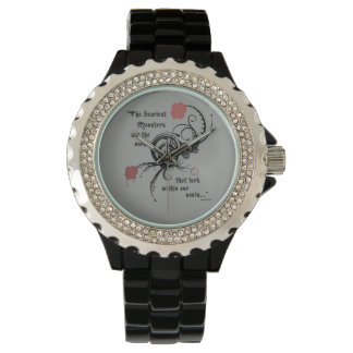 Reloj De Pulsera Cita de Poe inquietante