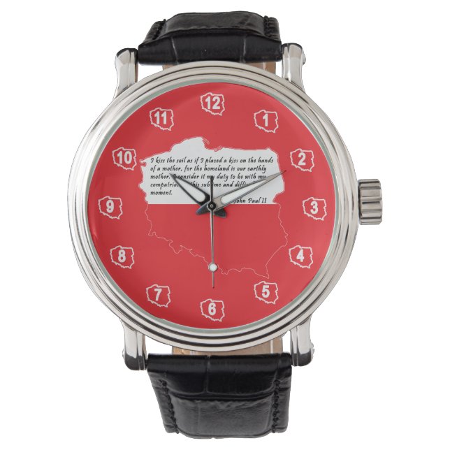 Reloj De Pulsera Cita del Papa Juan Pablo II (Anverso)