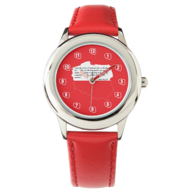 Reloj De Pulsera Cita del Papa Juan Pablo II (Anverso)