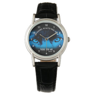 Reloj De Pulsera Cita Inspiradora de Confucio de los ojos de color 