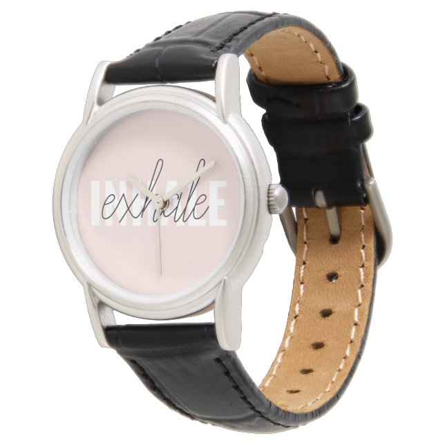 Reloj De Pulsera Cita moderna de inhalación por inhalación de tinta (Angular)