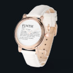 Reloj De Pulsera Cita personalizada de definición de funciones<br><div class="desc">Este diseño de citas de definición Funtie es la manera perfecta de celebrar el vínculo especial que tu hermana comparte con tu hijo como "Tía divertida". Este diseño es algo que no sólo alegra su vida sino que también captura la alegría y el amor únicos que trae a tu familia....</div>