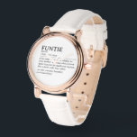Reloj De Pulsera Cita personalizada de definición de funciones<br><div class="desc">Este diseño de citas de definición Funtie es la manera perfecta de celebrar el vínculo especial que tu hermana comparte con tu hijo como "Tía divertida". Este diseño es algo que no sólo alegra su vida sino que también captura la alegría y el amor únicos que trae a tu familia....</div>