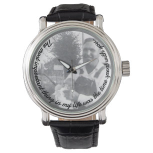 Reloj De Pulsera Cita temporal más importante Foto de padre y beb