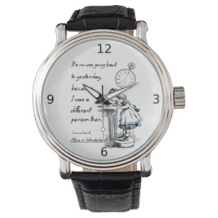 Reloj De Pulsera Citas de Alice in Wonderland