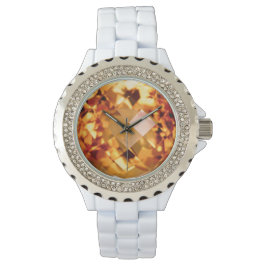 Reloj De Pulsera Citrina naranja