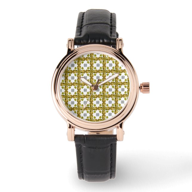Reloj De Pulsera Citrine Clover (Anverso)
