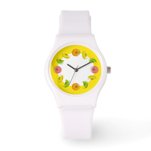 Reloj De Pulsera Citrus Circle Yellow watch (Anverso)