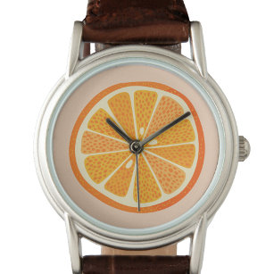 Reloj De Pulsera Citrus Naranja