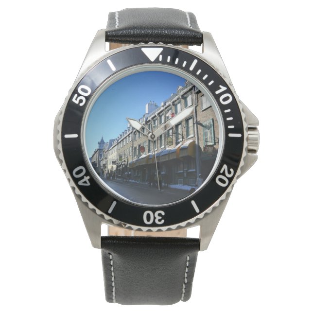 Reloj De Pulsera Ciudad Antigua de Quebec, Quebec, Canadá (Anverso)