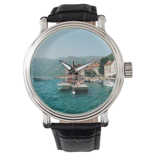 Reloj De Pulsera Ciudad costera de Perast, Montenegro (Anverso)