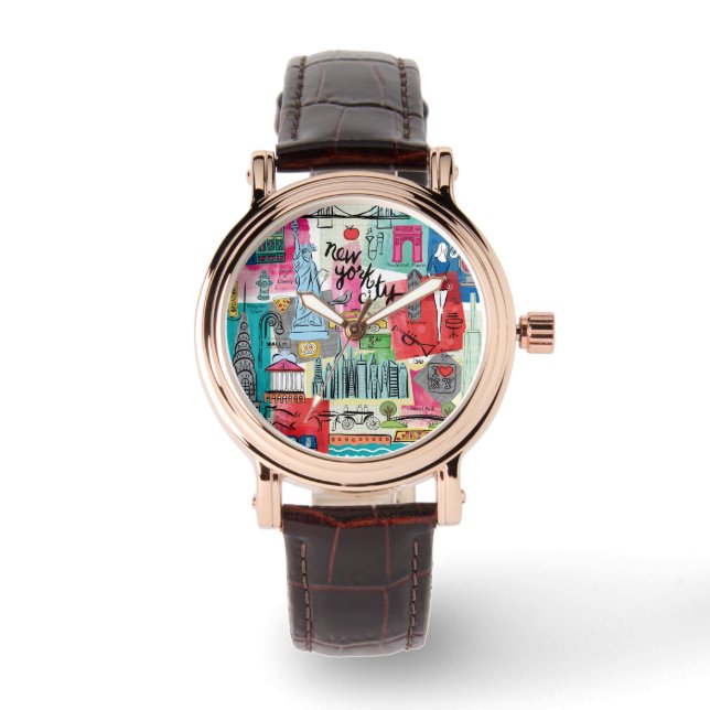 Reloj De Pulsera Ciudad de Nueva York (Anverso)