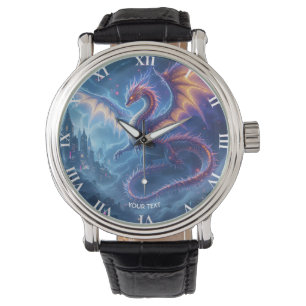 Reloj De Pulsera Ciudad del Dragón Azul