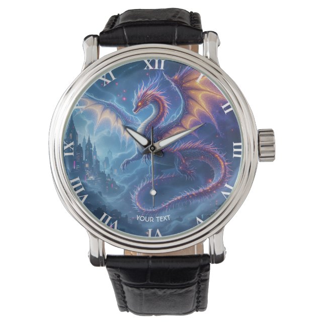 Reloj De Pulsera Ciudad del Dragón Azul (Anverso)