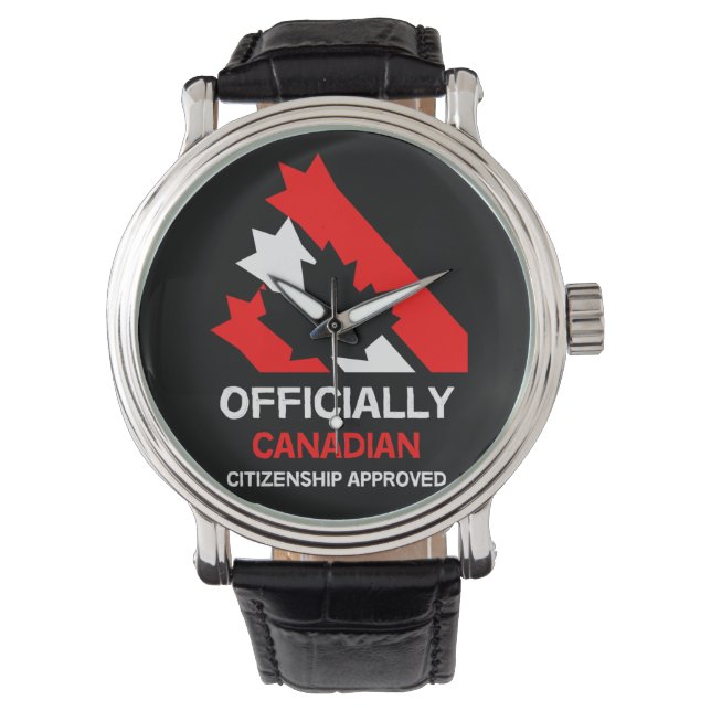 Reloj De Pulsera Ciudadanía de Canadá | Regalo | Celebración Mug La (Anverso)