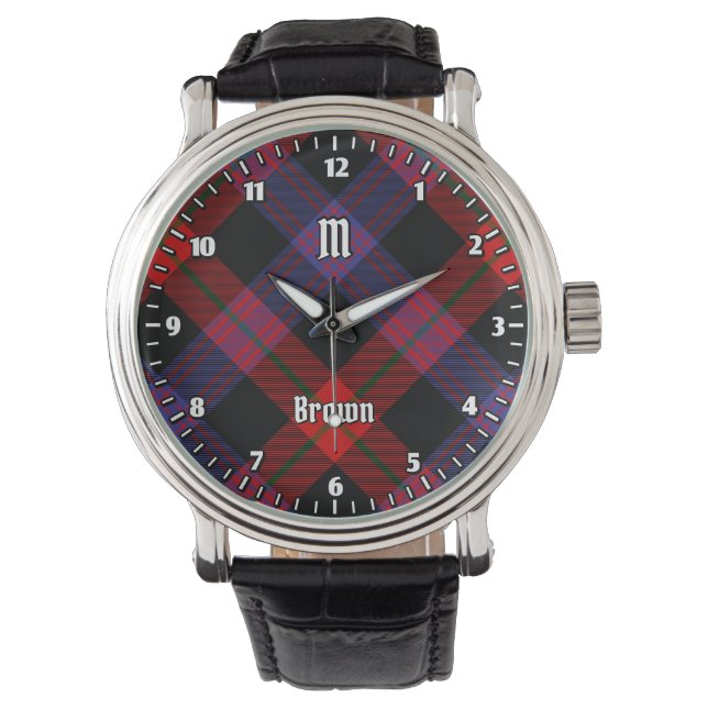 Reloj De Pulsera Clan Brown Tartan (Anverso)