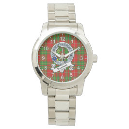 Reloj De Pulsera Clan Clan Burnett Badge Tartan Plaid
