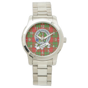 Reloj De Pulsera Clan Clan Burnett Badge Tartan Plaid