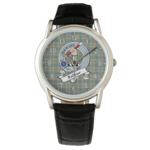 Reloj De Pulsera Clan Clan Clan Balfour Badge Tartan Plaid
