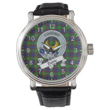 Clan Clan Clan Durie Badge Tartán Watch
