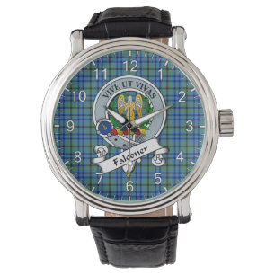 Reloj De Pulsera Clan Clan Clan Falconer Badge Tartán Watch