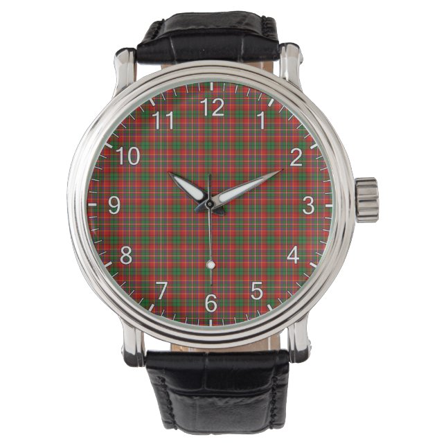 Reloj De Pulsera Clan Clan Clásico De Tiempos Innes Tartán Moderno  (Anverso)
