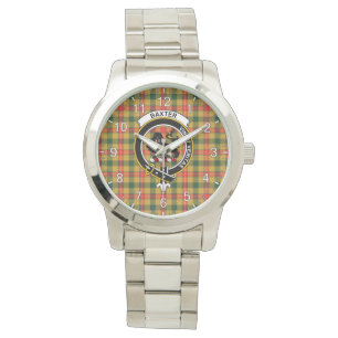 Reloj De Pulsera Clan Clan Clásico Intemporánea Baxter Tartan Badge